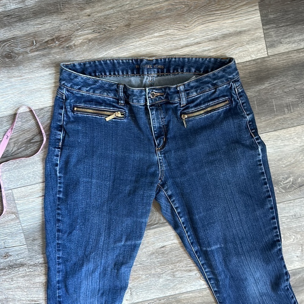 Michael Kors jeans, size 12 women’s gold accents - Picture 4 of 10